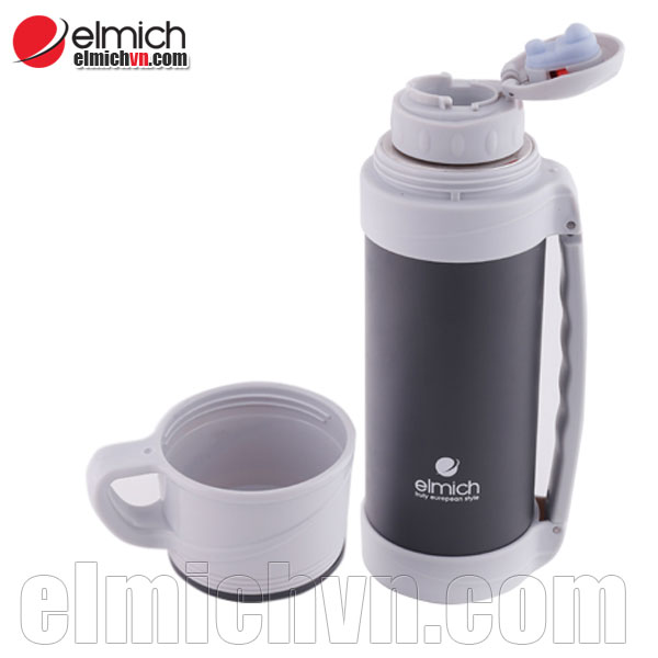 Bình giữ nhiệt Elmich inox 1000ml EL6494 có cốc uống tiện dụng 