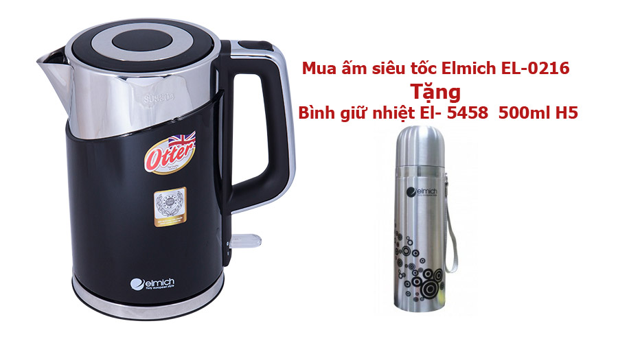 ấm siêu tốc tặng bình giữ nhiệt