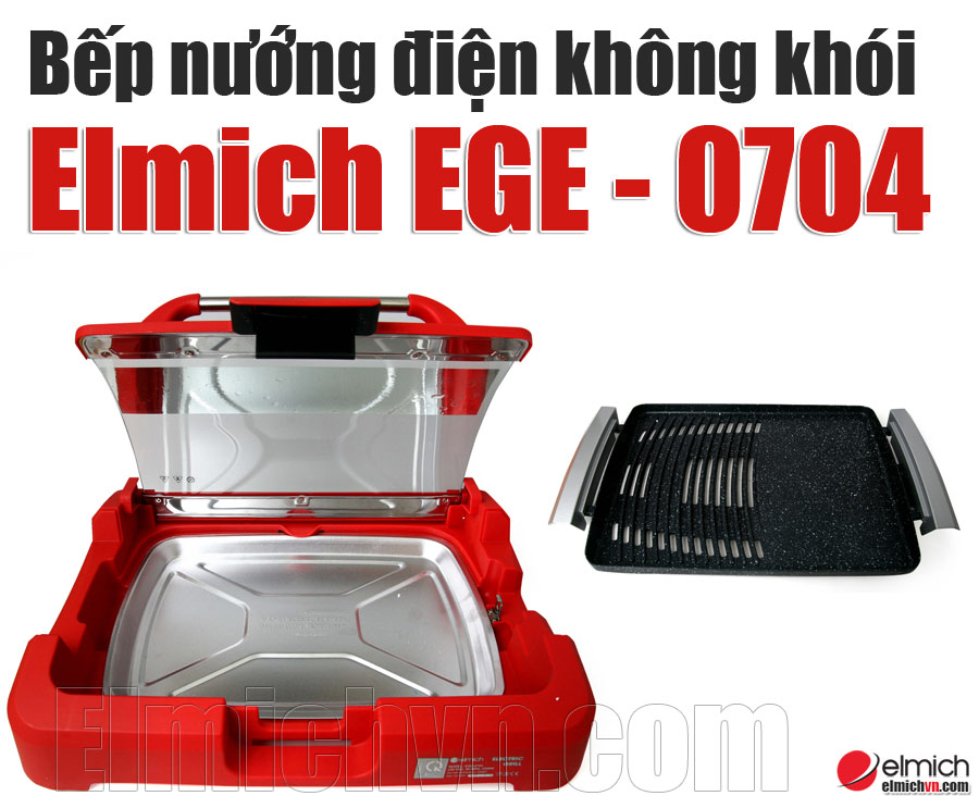 Bếp nướng điện không khói Elmich EGE - 0704 rời khay