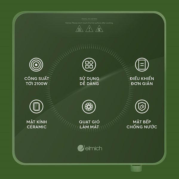 Tính ưu việt của bếp từ Elmich ICE-3879MG